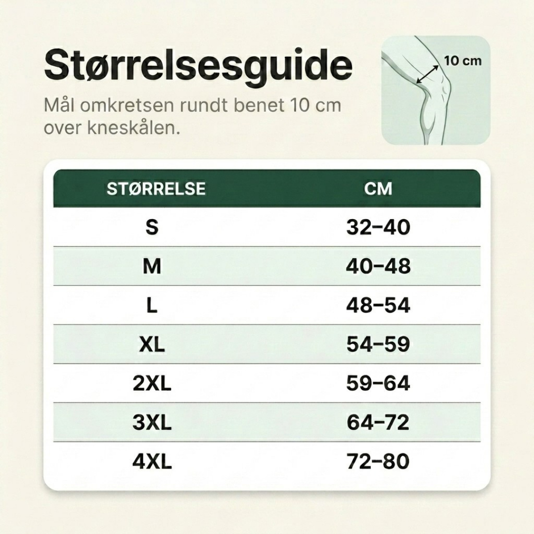 BambusRelief™ Knestøtte – Naturlig smertelindring for verkende knær