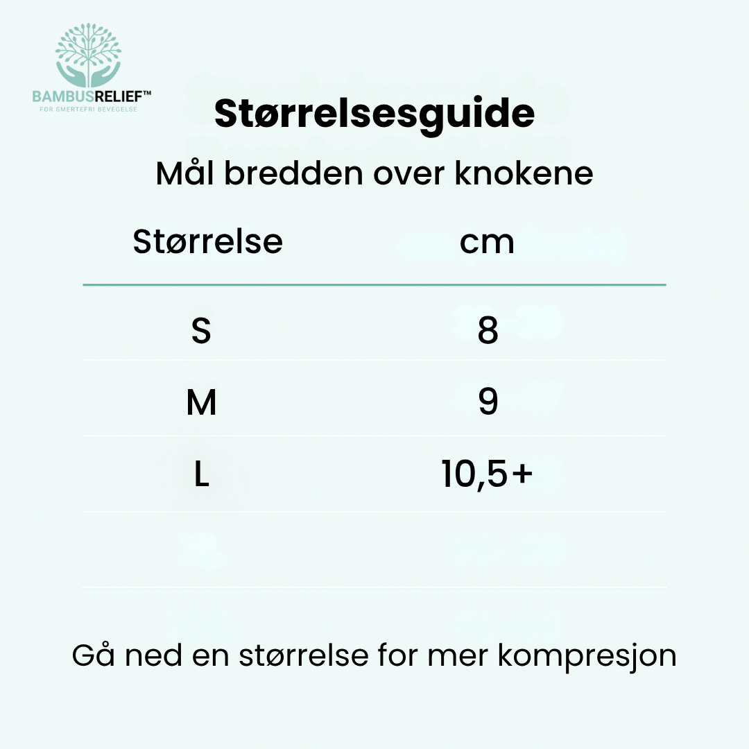 BambusRelief™ Kompresjonshansker – Naturlig lindring for verkende hender