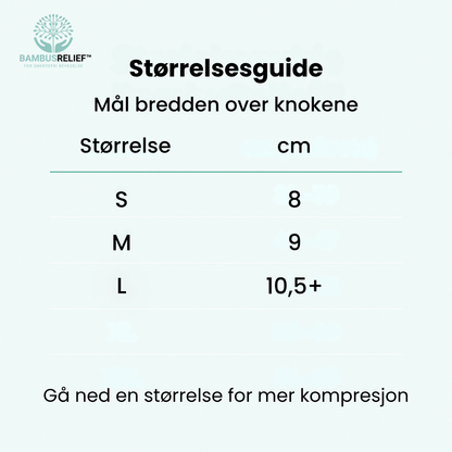 BambusRelief™ Kompresjonshansker – Naturlig lindring for verkende hender