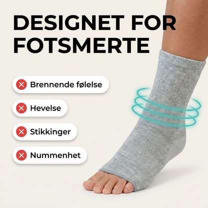 BambusRelief™ Støttestrømpe – Naturlig støtte for ømme føtter